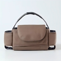 Sac de rangement universel pour poussette avec sangle réglable, organiseur pour poussette avec porte-gobelet