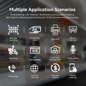 Terminal Punto de Venta Todo en Uno con Pantalla Táctil de 15.6 Pulgadas, Pantalla Dual, DDR3, Windows, para Cafetería K11 - Product Image 5