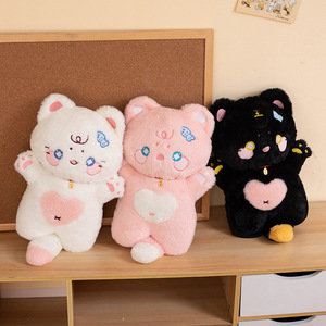 Peluche a Forma di Gatto Cartoon Creativo, Giocattolo Morbido Personalizzato, Regalo Mascotte con Cotone PP per Alleviare lo Stress - Product Image 5