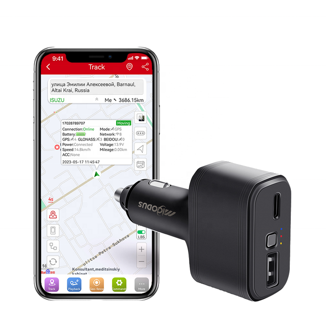 Vehicle GPS Tracker Remote Control Built-in 3-Axis Sensor High Sensitivity Chipset Support GPS/GLONASS 4G Network
