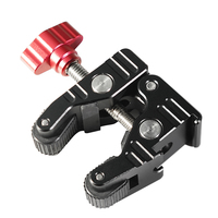 Pince de fixation rapide en alliage d'aluminium sur mesure avec filetage 1/4 pour trépied, compatible moniteur/LED