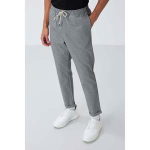 Pantalones Deportivos para Hombre, Corte Estándar, Superficie Texturizada Gris Melange - 82154 - Gb melange - Product Image 4