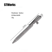 Titanium EDC Titanium Bolt Action Pen avec étui cadeau