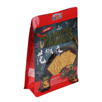 Impression recyclable compostable personnalisé composite scellé en plastique bonbons thé scellé sachets alimentaires sac à biscuits en plastique