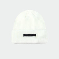 Gorro de punto al por mayor con etiqueta tejida, ideal para el frío