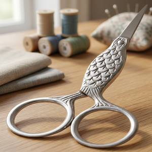ASAP Ciseaux de haute qualité à pointe fine pour cuticules et ongles, style poisson, pour toilettage et coupe des sourcils longs indésirables - Product Image 1