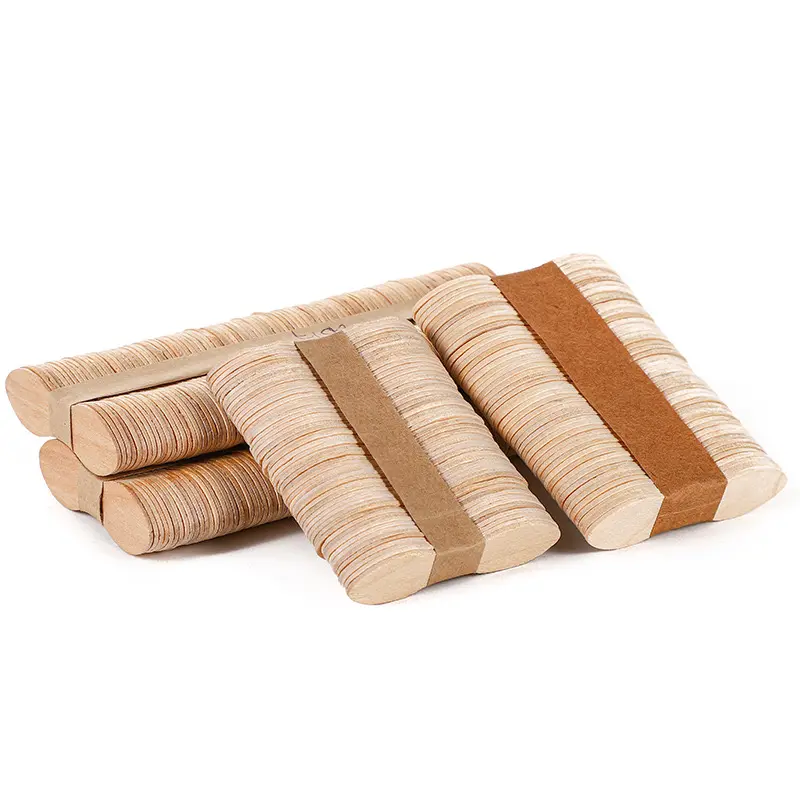 Ice Cream Sticks for Popsicle Bulk Wooden Food Wooden Round Stick Making Tools Assorted Natural Fumigated Smooth Surface 75mm