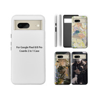 Coque de téléphone 3D par sublimation 2-en-1 Fonlyu pour Google Pixel 10 9 9A 8 8A Pro XL – Étuis vierges pour impression par transfert thermique