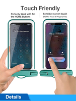 Étui de téléphone portable étanche en PVC lumineux personnalisé avec logo, sacs de téléphone résistants à l'eau en gros