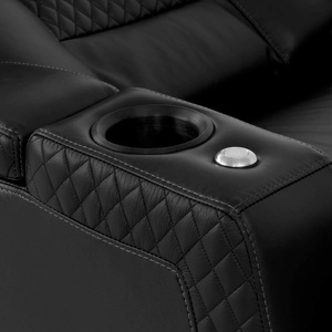 Mulujky — meuble électrique une seule siège en cuir, pour Home cinéma, canapé inclinable, avec porte-gobelet et Table pivotante - Product Image 5