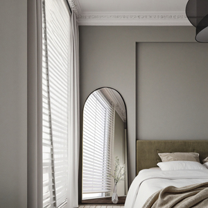 Quá Khổ Đầy Đủ Chiều Dài Hợp Kim Arched Gương Tối Giản Trang Trí Nội Thất Cho Phòng Tắm Hoặc Phòng Khách Cho Tường Trang Trí Nội Thất Mỹ Phẩm Sử Dụng - Product Image 1