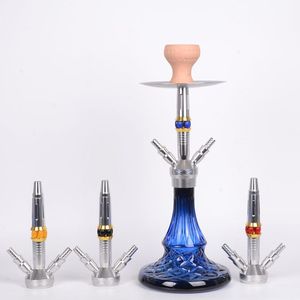 Conjunto de hookah popular de aleación de aluminio con tecnología de espejo, nuevo diseño, mezcla de colores, hookah portátil - Product Image 6