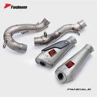 Sistema de Escape Completo Forsound a Precio de Fábrica para Ducati Panigale V4 V4S, Silenciador de Titanio Bajo el Chasis, 2019-2024