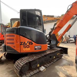 Mini-excavatrices Hitachi Zx50 d'occasion certifiées CE, bon prix, capacité de 5 tonnes, adaptées aux travaux de construction municipale - Product Image 3