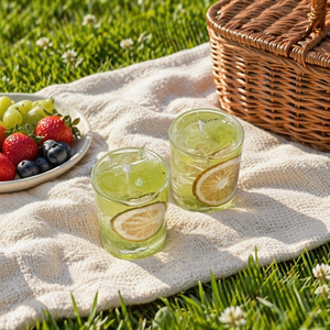 Bougie parfumée Cottage Healing, en verre, avec cristaux, au parfum de boisson pétillante au citron, pour une ambiance chaleureuse de Noël, idéale comme cadeau de décoration intérieure - Product Image 2