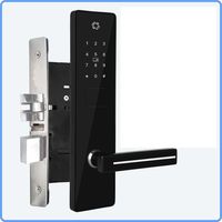 Système de porte de sécurité par carte Entrée sans clé Coffre-fort Poignée électronique électrique Clés de verrouillage Cylindres de porte Système de verrouillage de porte d'hôtel Intelligent