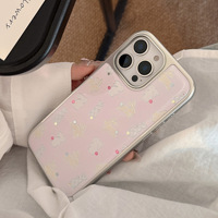 Coque de téléphone drôle lapin dorure pour Iphone16 16pm 16plus 16pro 15 15pm 15plus 15pro 14pm 14pro 13 13pm 13pro 12 11 coque époxy