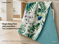 Tissu occultant imprimé floral numérique pour rideaux de jardin, 303 GSM, 85 % d'ombrage, 2,8 m, pour hôtels et complexes hôteliers