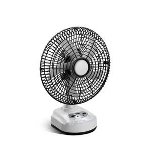 10 inch có thể sạc lại pin người hâm mộ Bộ Sạc Fan Blower Fan năng lượng mặt trời USB pin