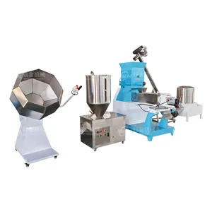 Máquina de fabricación de línea de producción de procesamiento de alimentos flotantes de pescado