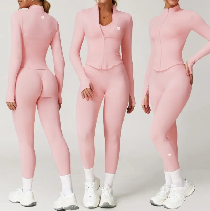 Yoga Clothing Brand Manufacturers Custom Yoga Sets Fitness Women Seamless Yoga Set 2 Two Piece Gym Activewear Sets for Women