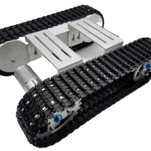 Châssis <span class=keywords><strong>de</strong></span> robot intelligent à chenilles en caoutchouc, plateforme <span class=keywords><strong>de</strong></span> char robotique, kit <span class=keywords><strong>de</strong></span> châssis <span class=keywords><strong>de</strong></span> char intelligent avec chenilles en caoutchouc - Product Image 1