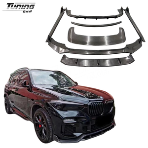 Kit carrosserie en fibre de carbone style M-<span class=keywords><strong>Shadow</strong></span> pour <span class=keywords><strong>BMW</strong></span> X5 G05 2019-2022 : Lame avant, diffuseur arrière, jupes latérales et ailerons – Vente Flash - Product Image 1