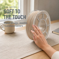 Filament d'imprimante 3D en TPU mat 1,75 mm 85A, matériau souple et flexible pour accessoires de cosplay, modèles de présentation, pièces personnalisées et prototypes