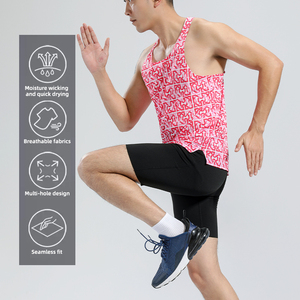 Custom Men's Marathon Quick <strong>Dry</strong> Training Tank Tops Recyclable Breathable Fabric for <strong>Running</strong> and <strong>Singlets</strong> - Product Image 5