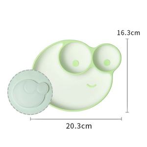 <span class=keywords><strong>Assiette</strong></span> à ventouse en silicone pour bébé, de qualité alimentaire, antidérapante, sans BPA, passe <span class=keywords><strong>au</strong></span> micro-ondes, plats divisés pour enfants, <span class=keywords><strong>assiette</strong></span> à dîner pour bébé avec couvercle - Product Image 6