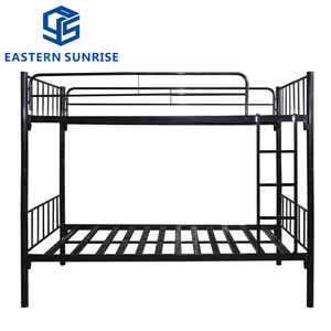 Cama Literas Doble de Metal Negro con Base de Listones - Product Image 3