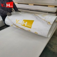 Le haut PVC de marbre brillant couvre les panneaux de mur d'ardoise de carbone pour la décoration intérieure