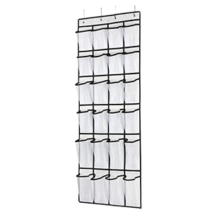 24 Pockets Over the Door Shoe Organizer Hanging Shoe Organizer for Door with 24 Pockets <b>Large</b> Capacity Shoe Hanging Storage Bags - Product Image 1