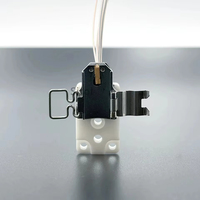 Printex untuk Bambu Lab A1/A1 Mini Hotend Assembly Upgrade Zirconia Ceramic Nozzle Heating Block Suhu Tinggi Suku Cadang Printer 3D