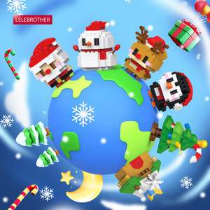 Ensemble de blocs de construction Lelebrother W1701 100-200 pièces Thème Noël Jouet éducatif pour enfants de 5 à 14 ans Unisexe - Product Image 1