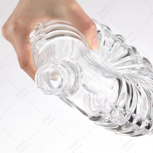 Decantador de Vodka XO High Flint de 750 ml, Botella de Vidrio de Fondo Plano para Alcohol, Licor y Whisky - Product Image 3