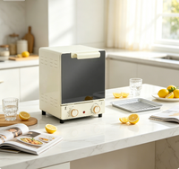 Four vertical multifonctionnel avec porte miroir, grande capacité, 3 niveaux, four à rôtir électrique pour la pâtisserie à domicile