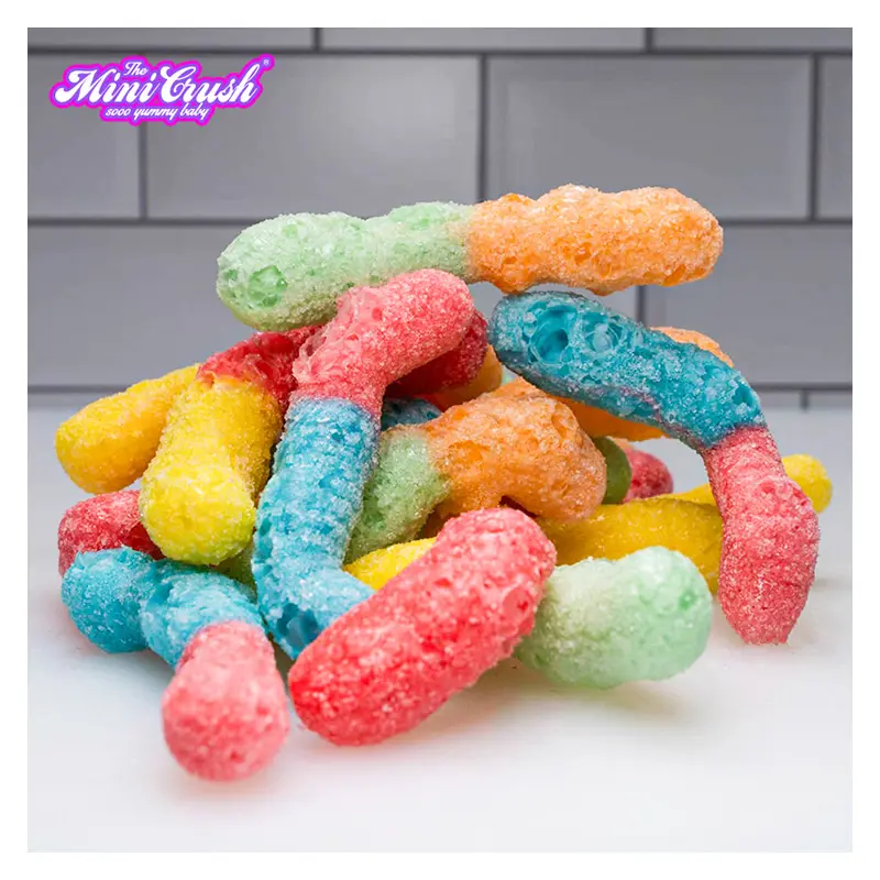 Freeze Dried Candy Trendy Treats Assorted Flavors Freeze Dried Gummy Worms