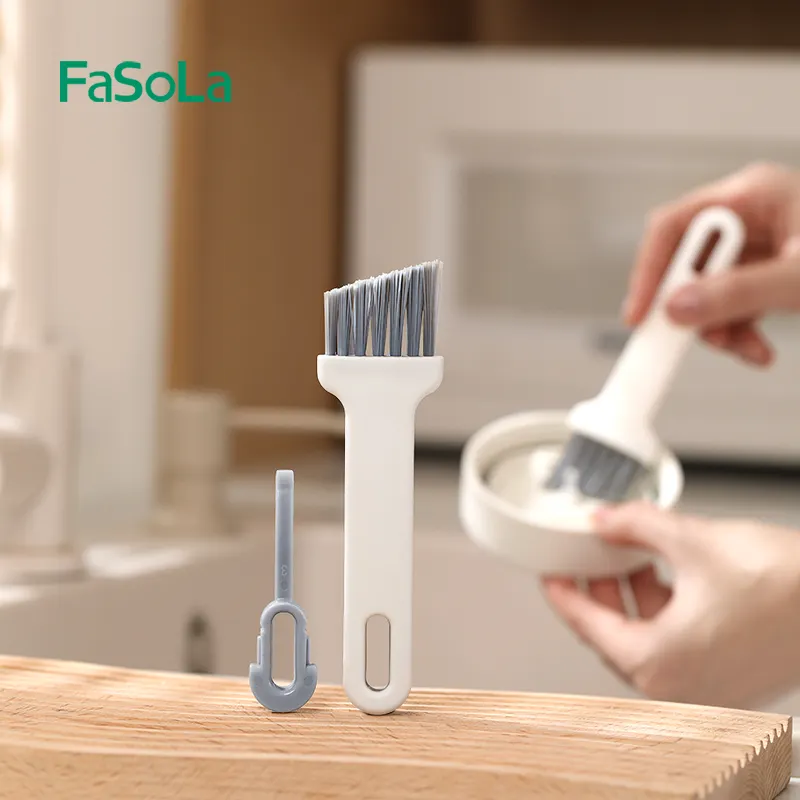 Fasola 2 Trong 1 Chai Nước Cup Nắp Bàn Chải Sạch Hơn Công Cụ Đa Chức Năng kẽ hở Làm Sạch Bàn Chải Cho Chai Cup Bìa