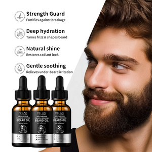 ODM Aceite para Barba de Hombre a Base de Plantas de Helichrysum y Romero, de Rápida Absorción y Suavizante, para Controlar y Acondicionar el Crecimiento de la Barba - Product Image 1