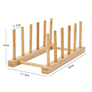Wooden Plate Dishes Drainboard Drying Drainer Organizer <b>Kitchen</b> <b>Storage</b> Holders & Racks - Product Image 6