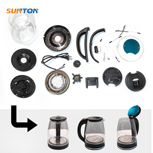 SUNTON OEM custom auto shut-off Argentina mate <b>tea</b> <b>maker</b> transparent 1.8l glass kettle electric with temperature control - Product Image 5