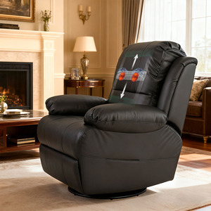 Canapé inclinable électrique moderne pour salon, fauteuil inclinable <span class=keywords><strong>en</strong></span> cuir pivotant, fauteuil de cinéma maison, fauteuil de massage - Product Image 4