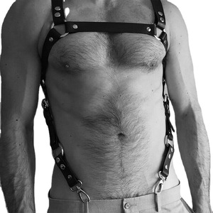 SacKnove-Harnais en cuir PU sexy pour <span class=keywords><strong>homme</strong></span>, bdsm, bondage gay, 50143 Offre Spéciale - Product Image 2