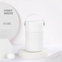 BORGE, personalizado, a prueba de fugas, boca ancha, doble capa, contenedor de acero inoxidable, termo, tarro de comida aislado al vacío con cuchara