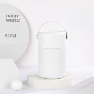 BORGE personnalisé étanche large bouche Double couche en acier inoxydable conteneur thermos flacon isolé <span class=keywords><strong>sous</strong></span> <span class=keywords><strong>vide</strong></span> pot de nourriture avec cuillère - Product Image 3