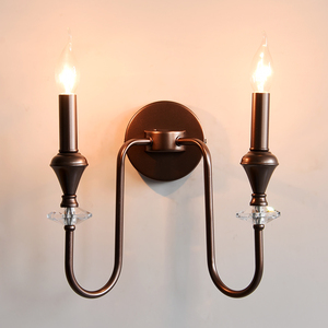 Applique murale moderne en cristal LED pour la <span class=keywords><strong>maison</strong></span>, lampe murale de chevet, applique murale en fer pour salle de bain, couloir, chambre à coucher, hôtel, applique murale pour la <span class=keywords><strong>maison</strong></span> - Product Image 6