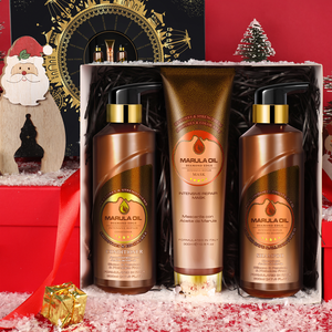 Coffret cadeau <span class=keywords><strong>de</strong></span> soins capillaires <span class=keywords><strong>de</strong></span> luxe Offre Spéciale, huile d'argan biologique, crème pour cheveux, masque, shampoing et après-shampoing sans Sulfate - Product Image 6