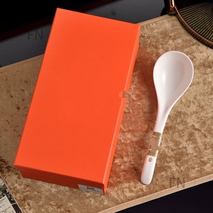 ช้อนเซรามิกคุณภาพสูงสำหรับครัวเรือน ช้อนตักข้าวสำหรับห้องครัว - Product Image 2