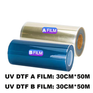 Película de Transferencia <span class=keywords><strong>Unic</strong></span> A+<span class=keywords><strong>B</strong></span> para UV DTF, Película UV DTF AB de 30 cm para Todas las Superficies Duras y Lisas, Película de Laminación UV - Product Image 6